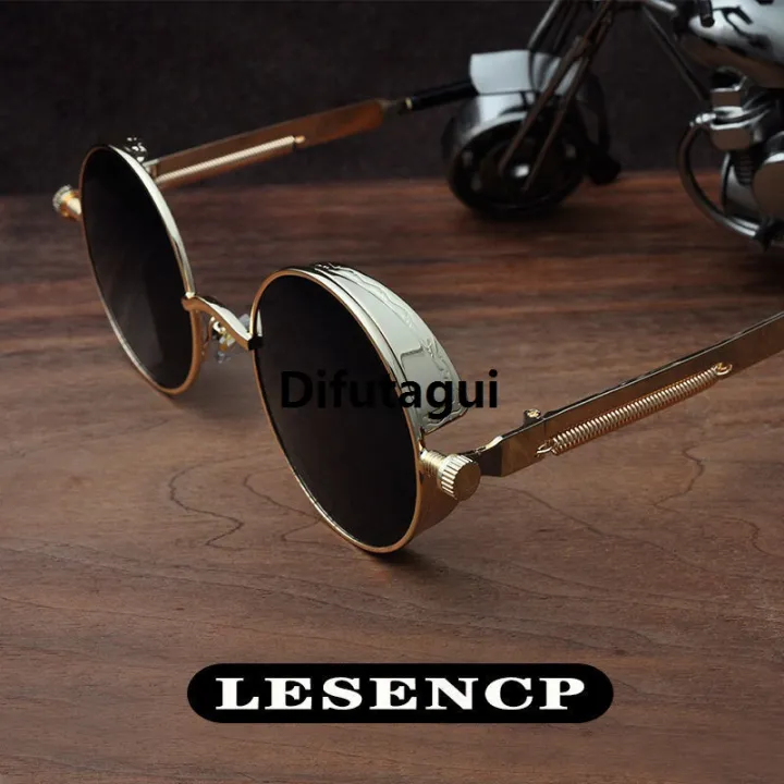 Difutagui%20Original%20%5B%20New%20%5D2021%20Steam%20Punk%20round%20Sunglasses%20Men%20Special%20and%20Women%20Classic%20Retro%20round%20Frame%20Sun%20Glasses%20Tide%20-%20Image%202