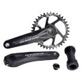 Racework Aspire Hollow Tech Crankset 170mm Crank Set With Bottom Bracket Fits With 32/34/36/38T Chainring Mountain Bike Parts. 