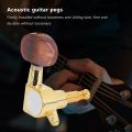 6 Pcs Locked String Tuning Pegs Key Tuners Machine Heads for Acoustic Electric Guitar Lock Guitar Accessories(6R). 