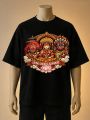 Living Goddess Kumari | Printed T-Shirt | Blue, Black, Brown. 