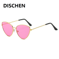 DISCHEN New style Small Vintage Cat Eye Sunglasses Woman Vintage Red Black Sun Glasses Female Ladies Cateyes Sunglass 2018 Retro Glasses. 