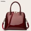 Sutuiying 2025 New Patent Leather Women Bag Handbag Fashion Shoulder Luxury Bag Crossbody High Quality Daily Commuter Bag women. 
