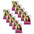 Neeta Powder Hair Color, Henna Based Hair Color Natural Brown (15g Pack of 10), Silky Soft and Shiny Hair Colour with Benefits of 5 Natural Herbs. 