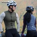 Sutuiying INIBKE Long Sleeved Men's Cycling Jersey Winter Fleece Bicycle Jersey High Quality Bike Riding Clothing Reflective Full Zipper 3 Rear Pockets. 