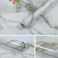 Kitchen Wall Sticker Marble Design Self Adhesive Sticker Wall Paper Oil Proof Waterproof Sticker Roll 5m x 60cm. 
