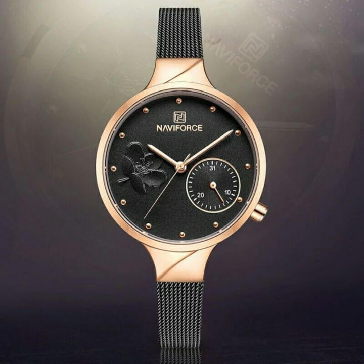 NAVIFORCE%20NF5001%20Stainless%20Steel%20Mesh%20Date%20Function%20Luxury%20Watch%20for%20Women%20-%20Image%206