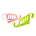 Multi-Function Home Accessories Foldable Clothes Hanger Drying Rack 5 Hole Suit Bathroom Door Plastic Organizer Storage Rack　GENGLI. 