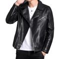 Denim Plus Black Leather jacket Men. 