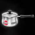 Hawkins Stainless Steel Induction Base T-Pan 1.5 Litre With Toughened Glass Lid | Stainless Steel Multipurpose Pot. 