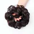 Real Fake Hair Ring Rubber Band Hair Bun Hair Pull Flower Small Ball Flower Bud Fluffy Curly Big Hair Ring. 