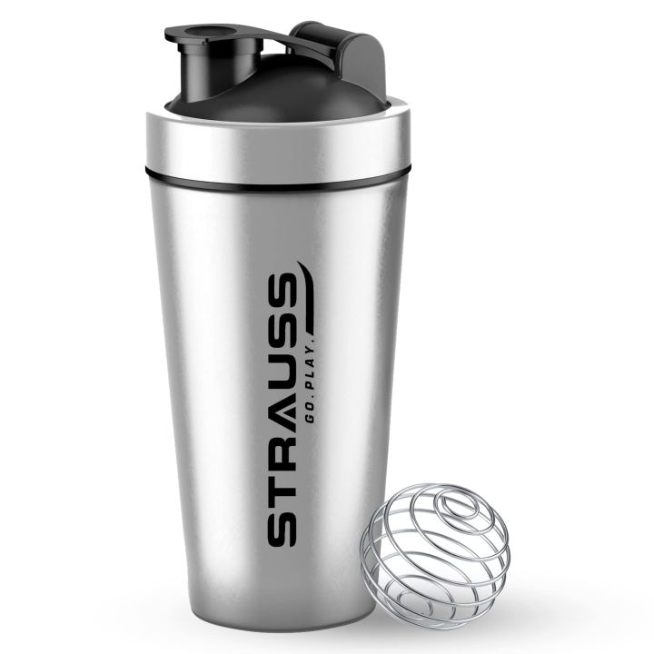 Strauss%20Stainless%20Steel%20Shaker%20Bottle%20739%20ML%20for%20Protein%20Shake,%20100%25%20Leakproof%20,%20Ideal%20for%20Protein,%20Pre%20Workout,%20BCAAs%20&%20Water%20-%20Image%202