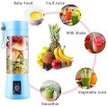 Portable Blender Cup, Electric USB Juicer Blender, Mini Blender Portable Blender For Shakes And Smoothies, Juice, 380ml ( Colors May Vary ). 