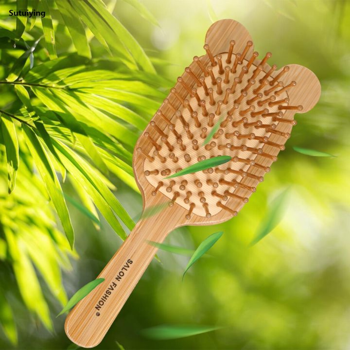 Sutuiying%201PC%20Cute%20Animal-Ear%20Air%20Cushion%20Hairbrush%20-%20Natural%20Bamboo%20Wide-Tooth%20Portable%20Comb%20(Massage%20+%20Anti-Static)%20with%20Adorable%20Dual-Ear%20Design%20-%20Image%203