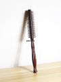 DISICHEN 1PCS wooden curling comb, diamond striped circular anti-static curling comb, hairdresser styling tool Special. 