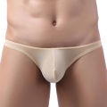 Men ́s panties with bikini thong n smooth soft G-stri men's underwear thong thong breathable ultra-thin men's panties U convex panties. 