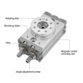 MSQB-10A 180 Degree Adjustment Type 15mm Rotary Pneumatic Cylinder 0-60°C. 