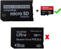 Memory Stick Pro Duo Mini MicroSD TF to MS Adapter PlayStation. 