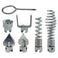 NAMUNY Drainage Cleaner Combination Cutter Set Automatic Locking Suitable for Pipe Dredging Machine 7-Piece Set. 