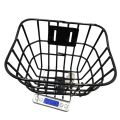 New Easy To Install Bicycle Rear Basket Metal Fixed Durable Bike Rear Basket Adjustable Black Backpack Storage Children's Folding Bike Accessories. 