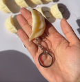 Momo Lover Key chain | Mini Momo Dumpling Keyring – Cute Food-Themed Keychain, Acrylic/Resin Hanging Charm Accessory for Keys, Bags & Gifts | Momo Key Ring. 