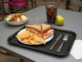 Set of 2 Big Size Melamine Serving Trays / Tray Platter Rectangular Shape 11x14 Inches Set of 2 (Black & White). 
