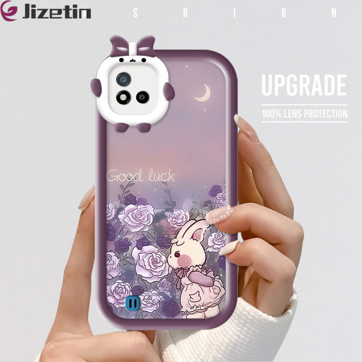 Jizetin%20for%20Realme%20C11%202021%20/%20C20%20C20A%20Back%20Cover%20Rose%20Rabbit%20Square%20Camera%20Soft%20Rubber%20Phone%20Case%20-%20Image%202