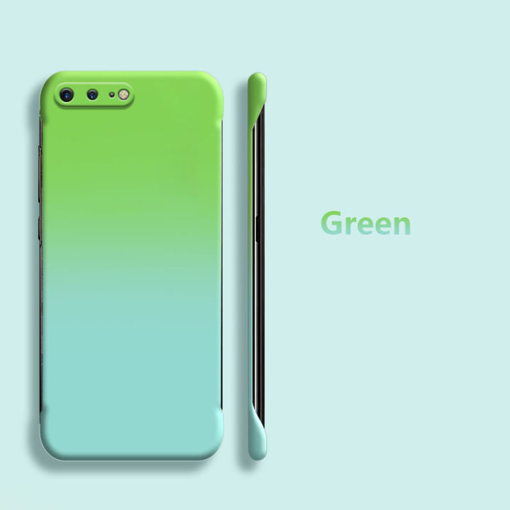 Sroof%20Case%20For%20iPhone%207%208%20Plus%20New%20Half-wrapped%20Ultra-thin%20Gradient%20Halo%20Two-color%20Skin%20Feel%20Bezel-less%20Phone%20Case%20Back%20Cover%20-%20Image%204