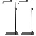 2X Reptile Lamp Stand Adjustable Telescopic Floor Bracket for Succulent Lizard Tortoise Turtle Heating Light Holder. 