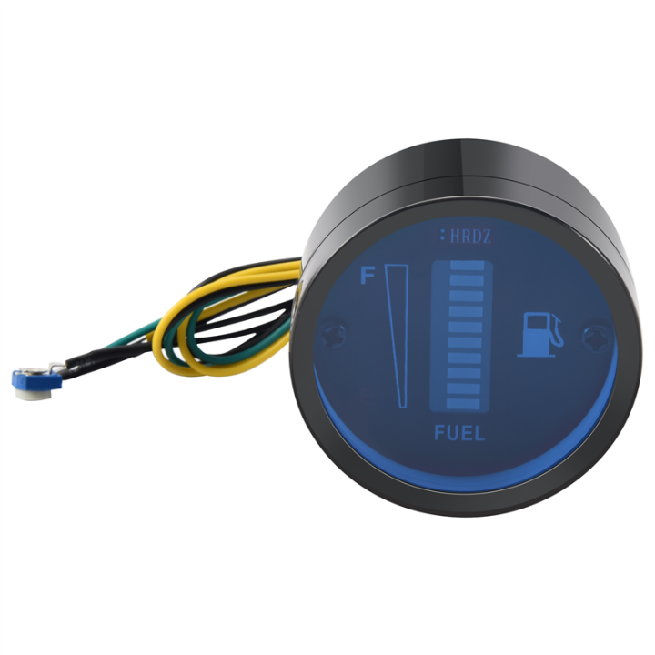 24V 2 Inch 52mm Universal Car Motorcycle Fuel Level Meter Gauge LED ...