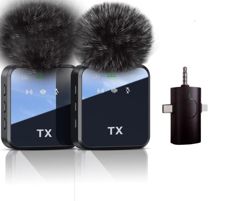 F11-2%20Wireless%20Microphone%203%20in%201,%20Noise%20Cancellation%20Wireless%20Mic%20for%20Youtubers,%20Video%20Recording,%20Facebook,%20Compatible%20with%20Type-C%20-%20Image%207