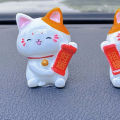 Mosbeha Feng Shui Lucky Cats 6/8pcs Lucky Cat Figurines Set for Wealth Fortune Miniature Kitten Resin Models for Desktop Gardening for Kids. 