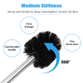 JAERBEE Replacement Stainless Steel WC Bathroom Cleaning Toilet Brush Black. 