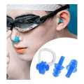 Original Silicone Swimming Earplugs - Swimming Ear Plugs And Nose Clip Sets. 