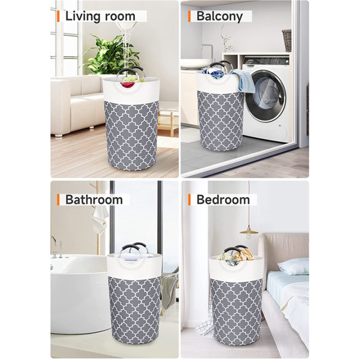Laundry%20Hamper%20Bag%20Washing%20Bin%20Clothes%20Bag%20Tall%20-%20Image%203