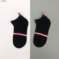 DISICHEN Fashion TB Men Socks Classic Stripes New Luxury Brand Black Stripes Ankle Sock Street High Quality Wholesale 1/6 Pairs Women Cotton Sock. 