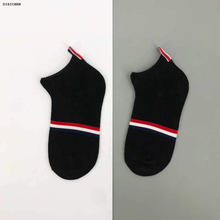 DISICHEN%20Fashion%20TB%20Men%20Socks%20Classic%20Stripes%20New%20Luxury%20Brand%20Black%20Stripes%20Ankle%20Sock%20Street%20High%20Quality%20Wholesale%201/6%20Pairs%20Women%20Cotton%20Sock%20-%20Image%203