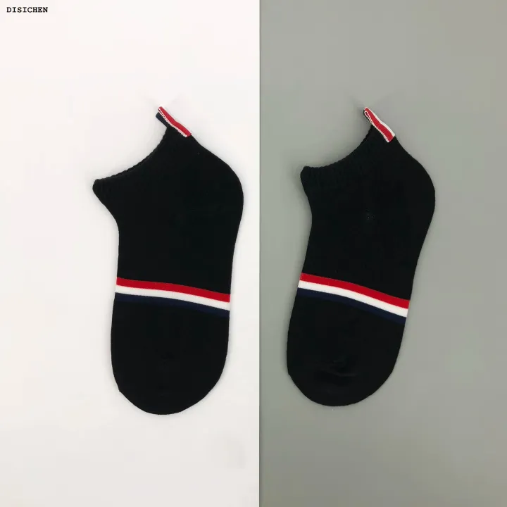 DISICHEN%20Fashion%20TB%20Men%20Socks%20Classic%20Stripes%20New%20Luxury%20Brand%20Black%20Stripes%20Ankle%20Sock%20Street%20High%20Quality%20Wholesale%201/6%20Pairs%20Women%20Cotton%20Sock%20-%20Image%203