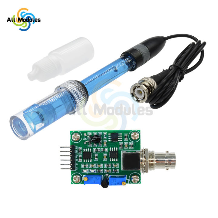 Liquid%20PH%200-14%20Value%20Detection%20Regulator%20Sensor%20Module%20Monitoring%20Control%20Meter%20Tester%20+%20BNC%20PH%20Electrode%20Probe%20For%20Arduino%20-%20Image%202
