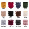 Unisex Outdoor Accessories Knitted Thick Double-Layer Windproof Fleece Lined Scarf Circle Loop Scarves Neck Warmer Winter Neck Gaiter. 