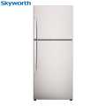 SKYWORTH Shiny Steel Color Double Door 420 Ltr Refrigerator Model No. SRD-495WT. 