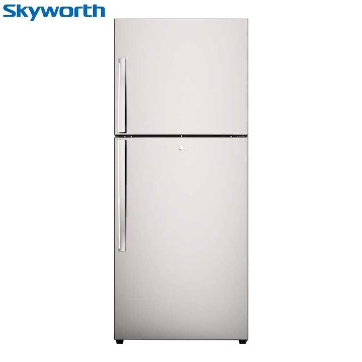 SKYWORTH Shiny Steel Color Double Door 420 Ltr Refrigerator Model No. SRD-495WT