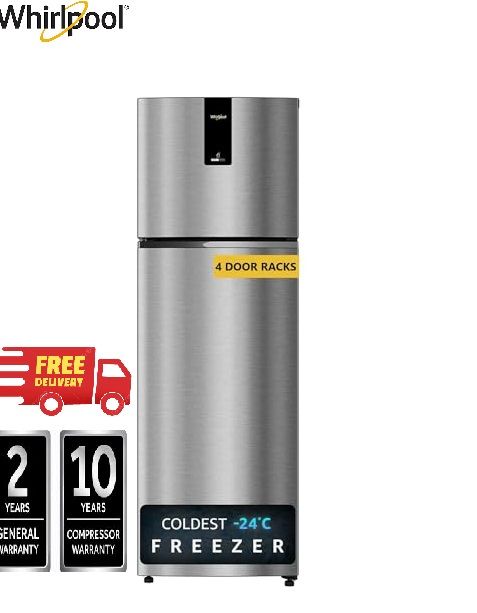 Whirlpool 265 L 2 Star Frost Free Double Door Refrigerator (WP REF NEO DF278 PRMTITAN STL2S-TL-22099)