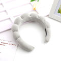 Solid Color Cloud Sponge Headband Washing Face Makeup Shower Skincare Hair Band Watty Store. 