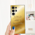 Money Gold Cash Art Design Phone Case Samsung Galaxy S25 S24 S22 S23 Ultra S21 S20 Plus 5G Frosted Non-Slip Full Cover Soft Case. 