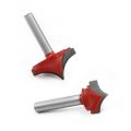 Router Bits Groove Point Cutting Round Edge 6mm hank 8mm Blade for Woodworking Milling Cutter Tool. 