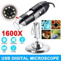 Tools 1600X Portable 8 Led Light Adjustable Dimmer Practical Hand Held Microscope Computers Real-Time Video Inspection Digital Microscope. 