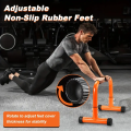 Push Up Bar, 14'' High Steel Parallettes & Dip Bar with Full Coverage Foam Handle, Heavy-Duty Calisthenics Parallel Bars for L-Sit, Dips, Home Gym Strength Training Workout. 
