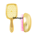 Difutagui Tools Hairdressing DIY Original Janeke Hairbrush Demelant Air Cushion Profesional 2pcs Wide Tooth Comb Magic Comb Massage Hairbrush Salon. 