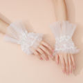 White Pearl Mesh Nail Decoration False Sleeves photo manicure object Photography Modeling Props Nail display studio kits. 
