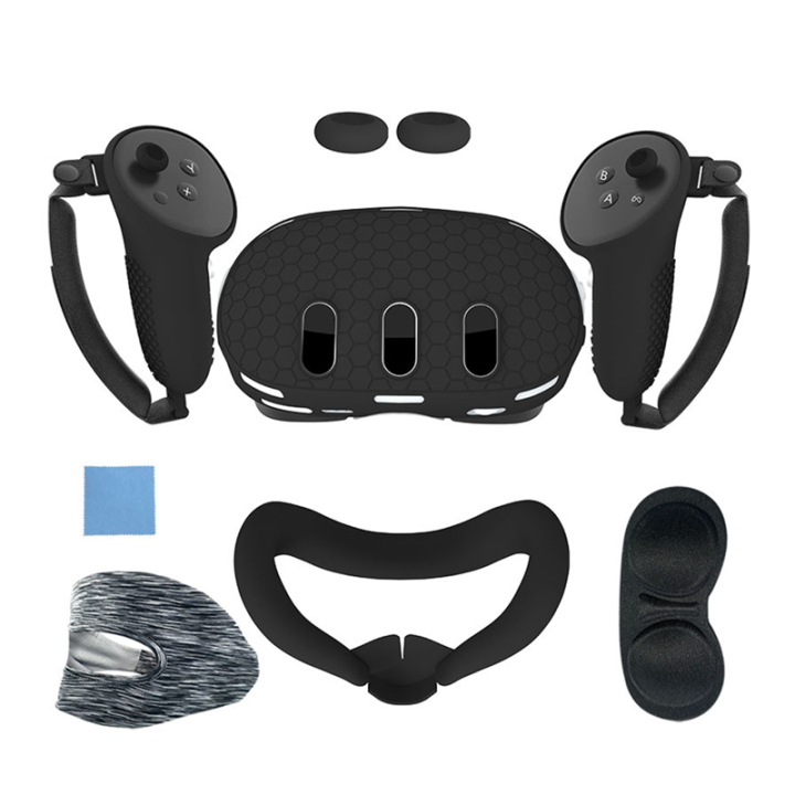 Silicone Protective Case for 3 VR Head Face Cover Handle Grip Button Cap VR Accessories A